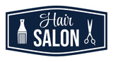 Signs ByLITA Fancy Hair Salon Easy Installation | Durable Construction | Barbers | Grooming and Styling | Hair Wall or Door Sign