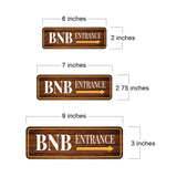 Standard Plus BNB Entrance (Right Arrow) Door or Wall Sign | BnB Hosting Signage