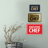 Signs ByLITA Classic Framed Executive Chef Door or Wall Sign Easy Installation | Office And Shop Decor | Bars And Restaurants