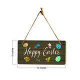 Happy Easter 5x10 Hanging Wall or Door Sign | Religious Home Decor