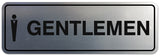 Signs ByLITA Standard Gentlemen Figurine Sign - Easy Installation | Durable Wall or Door