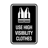 Signs ByLITA Portrait Round Use High Visibility Clothes Wall or Door Sign