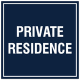 Signs ByLITA Square Private Residence Sign - Easy Installation | Durable Material