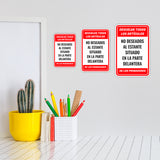 Portrait Round Plus Devuelva todos los Artículos No Deseados Al Estante Situado en la Parte Delantera de los Probadores Wall or Door Sign | Spanish Dressing Room Retailer Signage