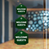 Heritage Plus Welcome Guests Wall or Door Sign | Public Spaces Signage