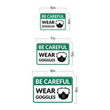 Classic Framed Plus Be Careful Wear Goggles Wall or Door Sign | Workplace Safety Compliance Signs