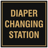 Signs ByLITA Square Diaper Changing Station Sign - Easy Installation | Durable Material