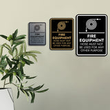 Signs ByLITA Portrait Round Fire Equipment: Hose Must Not Be Used For Any Other Purpose Door or Wall Sign Easy Installation | Health And Safety | Building And Danger Signs
