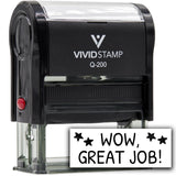 All Quality Wow, Great Job! Self-Inking Rubber Stamp Motivational Teacher Stamps | Homework And Grading | Classroom Supplies