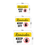 Classic Framed Plus Reminder Keep Off Door or Wall Sign | Health & Safety Signage