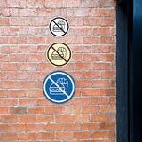 Signs ByLITA Circle No Food Allowed Graphic Door or Wall Sign | Easy Installation | Durable Construction | Promote Health And Safety | Caution Warning Sign for Home, Business and Office Spaces
