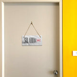 Solarium 5x10 Hanging Plus Wall or Door Sign | Rustic Twine | Range of Vibrant Decor Styles | Room Signs For Home and Business