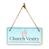 Signs ByLITA Place of Worship Room Signs 5x10 Hanging Plus Wall or Door Sign