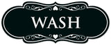 Signs ByLITA Designer Wash Sign - Easy Installation | Durable Wall or Door Sign