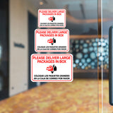 Classic Framed Plus Please Deliver Large Packages in Box / Coloque los paquetes grandes en la caja de correo por favor Door or Wall Sign | Business & Warehouse Signage
