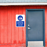 Portrait Round Plus Remove Keys From Fork Lift Truck When Not In Use Door or Wall Sign