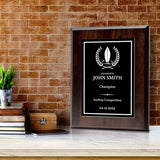 Surfing Customizable Wooden Award Plaque | Easel Mount Option | Achievement and Recognition Personalizable Plaques