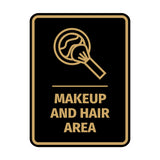 Signs ByLITA Portrait Round Makeup And Hair Area Door or Wall Sign Easy Installation | Directing Artists & Co-Workers | Music | Concert | Festivals
