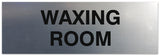 Signs ByLITA Basic Waxing Room Sign - Laser-Engraved Lettering | Durable ABS Plastic | Vibrant Colors | Powerful Foam Tape