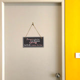 Prayer Is The Key To Heaven But Faith Unlocks The Door 5x10 Hanging Plus Wall or Door Sign | Religious Home Decor