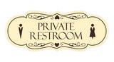 Signs ByLITA Designer Private Restroom Wall or Door Sign