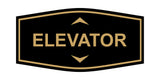 Fancy Elevator Up & Down Arrows Wall or Door Sign