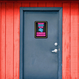 Portrait Round Plus This Way to the Console Kingdom (Right Arrow) Wall or Door Sign | Easy Installation | Gaming | Home Decor