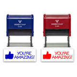 All Quality You're Amazing! Self-Inking Rubber Stamp Motivational Teacher Stamps | Homework And Grading | Classroom Supplies