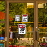 Portrait Round Plus Notice Please Lock Door Wall or Door Sign | Health And Safety Office Signage