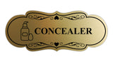 Signs ByLITA Designer Concealer Makeup Area Wall or Door Sign