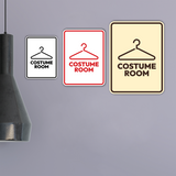 Signs ByLITA Portrait Round Costume Room Door or Wall Sign Easy Installation | Directing Artists & Co-Workers | Music | Concert | Festivals