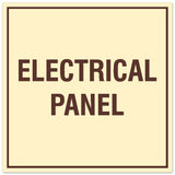 Signs ByLITA Square Electrical Panel Sign - Easy Installation | Durable Material