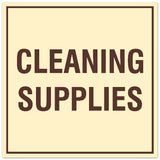 Signs ByLITA Square Cleaning Supplies Sign - Easy Installation | Durable Material
