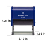 All Quality Morning Work Self-Inking Rubber Stamp