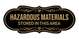 Signs ByLITA Designer Hazardous Materials Stored in this Area Wall or Door Sign