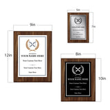 Skiing Customizable Wooden Award Plaque | Easel Mount Option | Achievement and Recognition Personalizable Plaques