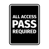 Signs ByLITA Portrait Round All Access Pass Required Door or Wall Sign Easy Installation | Directing Artists & Co-Workers | Music | Concert | Festivals