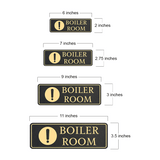 Standard Plus Boiler Room Wall or Door Sign | Workplace Safety Signage