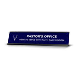 Church Leader Role and Titles 2 x 10" Desk Sign with Aluminium Frame