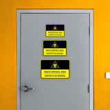 Classic Framed Plus Waste Disposal Area Wall or Door Sign | Bilingual Spanish and English Workplace Safety Signage