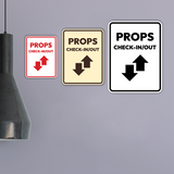 Signs ByLITA Portrait Round Props Check-In/Out Door or Wall Sign Easy Installation | Directing Artists & Co-Workers | Music | Concert | Festivals