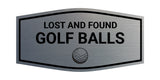 Fancy Lost And Found Golf Balls Wall or Door Sign