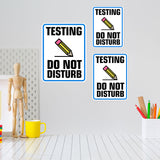Portrait Round Plus Testing Do Not Disturb Wall or Door Sign | Warning Signage