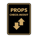 Signs ByLITA Portrait Round Props Check-In/Out Door or Wall Sign Easy Installation | Directing Artists & Co-Workers | Music | Concert | Festivals