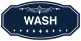 Signs ByLITA Victorian Wash Wall or Door Sign - Laser-Engraved Lettering | Durable ABS Plastic | Vibrant Colors | Powerful Foam Tape