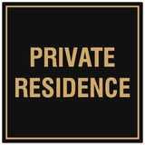 Signs ByLITA Square Private Residence Sign - Easy Installation | Durable Material