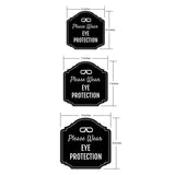 Heritage Plus Please Wear Eye Protection Wall or Door Sign | Public Spaces & Office Signage
