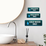 Standard Plus Cold Water Only Door or Wall Sign | Office & Home Signage