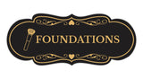 Signs ByLITA Designer Foundations Makeup Area Wall or Door Sign