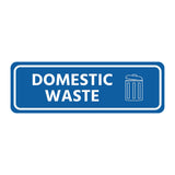 Signs ByLITA Standard Domestic Waste Door or Wall Sign Durable ABS Plastic | Laser Engraved | Easy Installation | Elegant Design